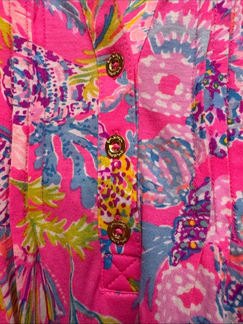 Lilly Pulitzer Pink Multi Floral Tunic - Picture 3 of 3